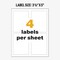 Avery UltraDuty GHS Chemical Labels for Laser Printers, Waterproof, UV Resistant, 3.5 x 5, 200 Pack (60503)